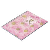 Carnet Monogrammes rose pâle - photo (Côté gauche)