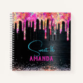 Carnet Monographie d'anniversaire de parties scintillant  (Devant)