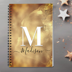 Carnet Monographie d'art en marbre doré mignon