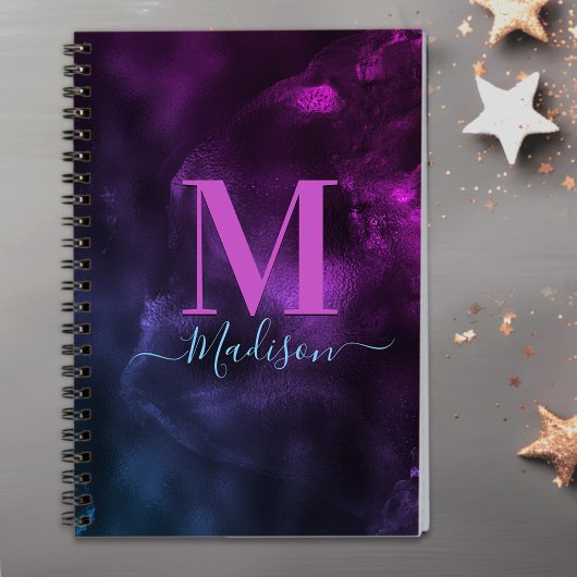 Carnet Monographie d'art en marbre violet mou