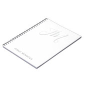 Carnet Monographie d'écriture simple et moderne tendance (Côté gauche)