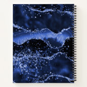 Carnet Monographie en marbre marbré bleu marine parties s (Dos)