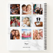 Carnet Monographie en marbre sur mesure blanche (Dos)