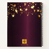 Carnet Monographie géométrique des étoiles d'or floral bo (Dos)