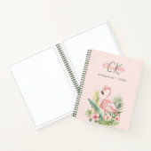 Carnet Monographie tropicale flamingo rose (Intérieur)