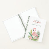 Carnet Monographie tropicale flamingo rose (Intérieur)