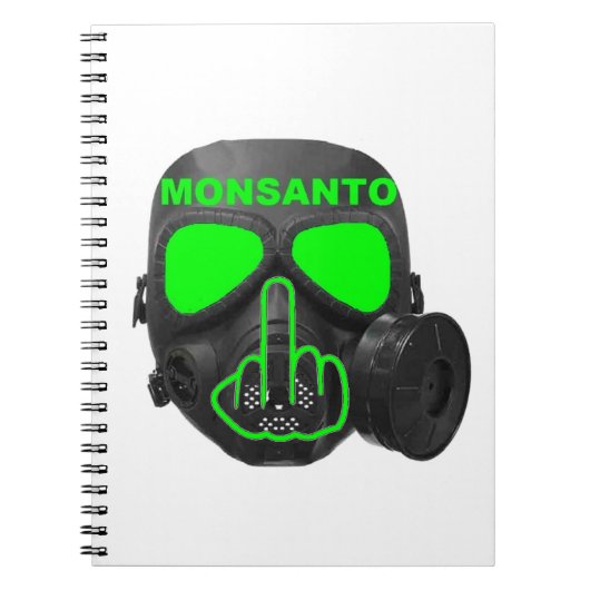 Carnet Monsanto Masque à gaz Flip (Devant)