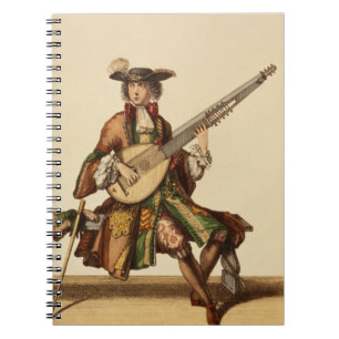 Carnet Monsieur jouant l'angélique officinale, plat de