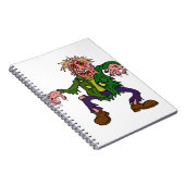 Carnet Monster vert Zombie Halloween (Côté Droit)
