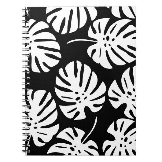 Carnet Monstera coloré Feuilles Floral Abstrait (Devant)