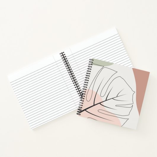 Carnet Monstera minimaliste (Intérieur)