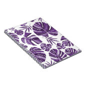 Carnet Monstère violet tropicale feuilles sans couture mo (Côté Droit)