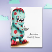 Carnet Monstre Alien Personnalisé Bleu Vert et Rouge