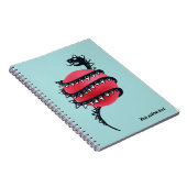 Carnet Monstre de serpent de dragon noir cool (Côté Droit)