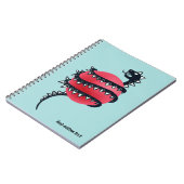 Carnet Monstre de serpent de dragon noir cool (Côté gauche)