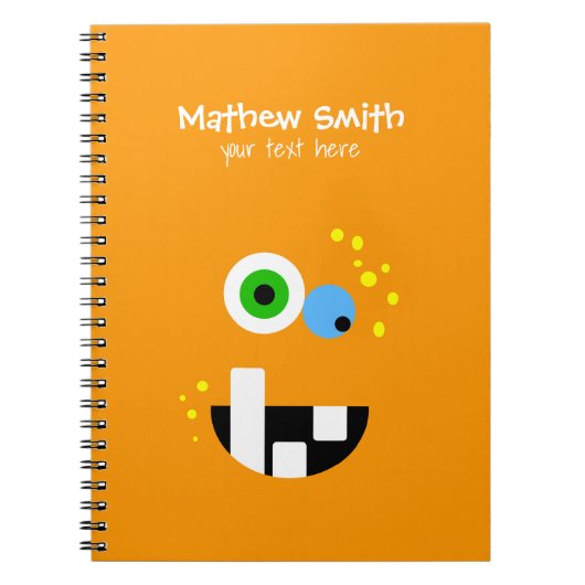 Carnet Monstre fou drôle unique d'Oragne (Devant)