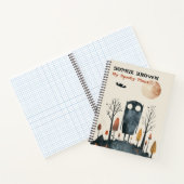 Carnet Monstre mignon "Mes plans Éffrayants" Halloween dé (Intérieur)