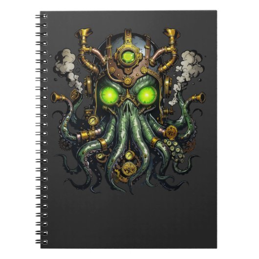 Carnet monstre Steampunk Cthulhu (Devant)