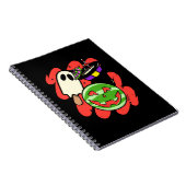 Carnet Monstre Tropical à l'Ananas Halloween Classique (Côté Droit)
