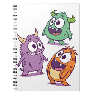 Carnet Monstres de Dessins Animés Ludiques – Personnage M