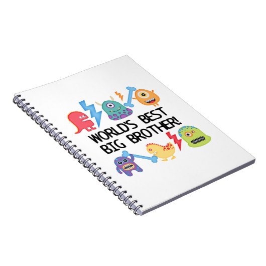 Carnet Monstres World Meilleur Big Brother (Côté Droit)