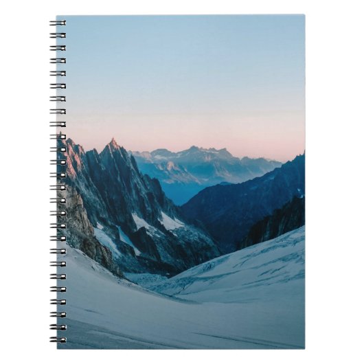 CARNET MONTAGNE COUVERTE DE NEIGE (Devant)