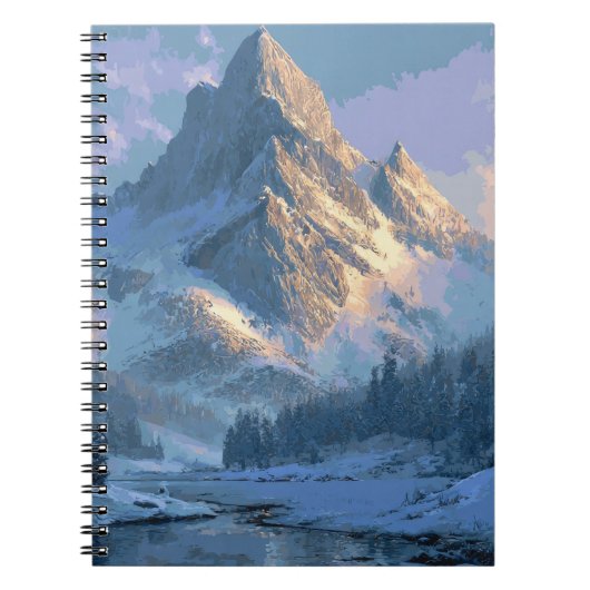 Carnet Montagne enneigée (Devant)