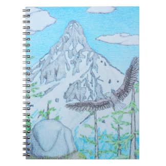 Carnet Montagne enneigée & Aigle