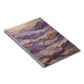 Carnet Montagne Mystique pourpre et Brown (Côté Droit)