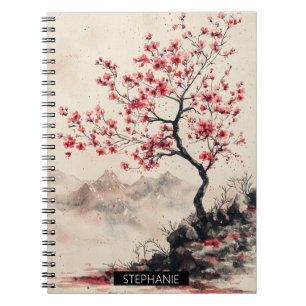 Carnet Montagne Sérénité Sakura Cramoisi (1)