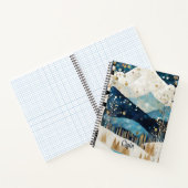 Carnet Montagnes Bleues Blanches (Intérieur)