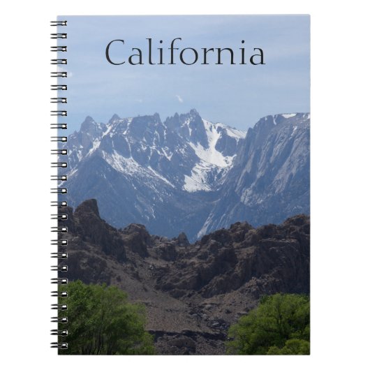 Carnet Montagnes de Californie (Devant)