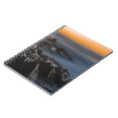 CARNET MONTAGNES GRIS AVEC NUAGES (Côté gauche)