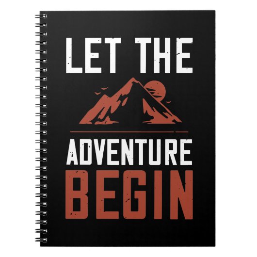 Carnet Montagnes - Laisser Commencer L'Aventure (Devant)