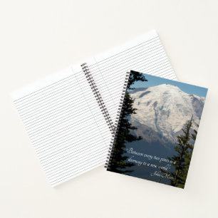 Carnet Monte Rainier avec John Muir Citation