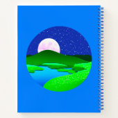 Carnet Montée de la Pleine lune sur les collines vertes (Dos)