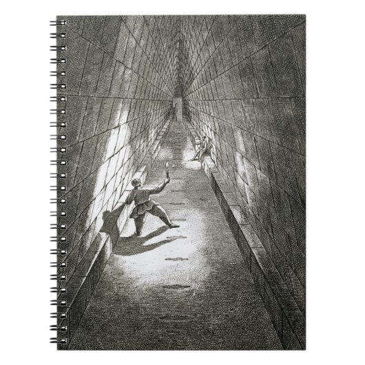 Carnet Montée intérieure d'une pyramide, c.1780 (gravure) (Devant)