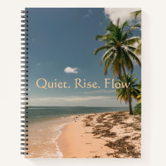 Carnet Montée Silencieuse Flux Plage Tropicale