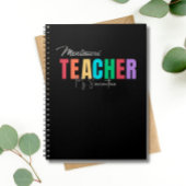 Carnet Montessori Enseignant coloré Personnalisé