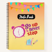 Carnet Montez et n'arrêtez jamais les citations motivatio (Devant)