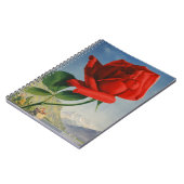 Carnet Montreux vintage Rose rouge Suisse Lac Léman (Côté gauche)