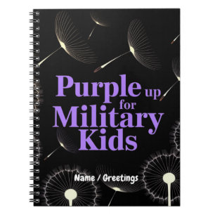 Carnet Montrez votre soutien avec le Pissenlit Purple Up