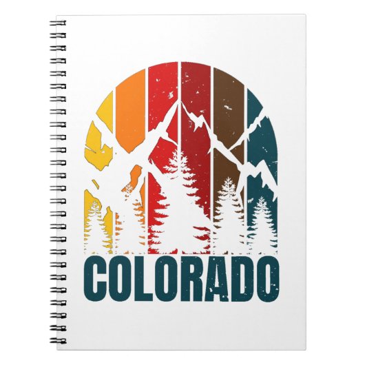 Carnet Monts du Colorado Rétro (Devant)