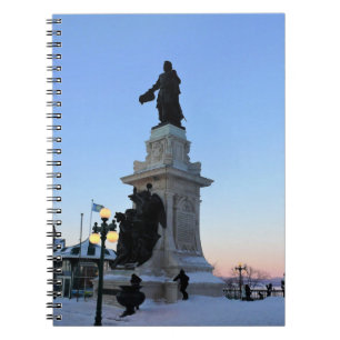 Carnet Monument à Samuel De Champlain, Québec, Canada