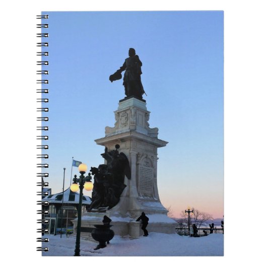 Carnet Monument à Samuel De Champlain, Québec, Canada (Devant)