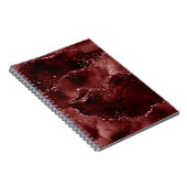 Carnet Moody Agate | Henné sang rouge grenat bijou ton (Côté Droit)