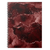 Carnet Moody Agate | Henné sang rouge grenat bijou ton (Devant)
