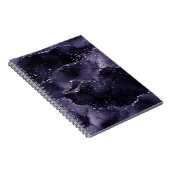 Carnet Moody Agate | Midnight Indigo Deep Purple Glam (Côté Droit)