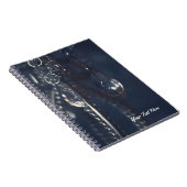 Carnet Moody Blue Crystal Elegant Romantique Chic Glam (Côté Droit)