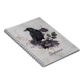 Carnet Moody Dark Academia Raven Spiral (Côté Droit)